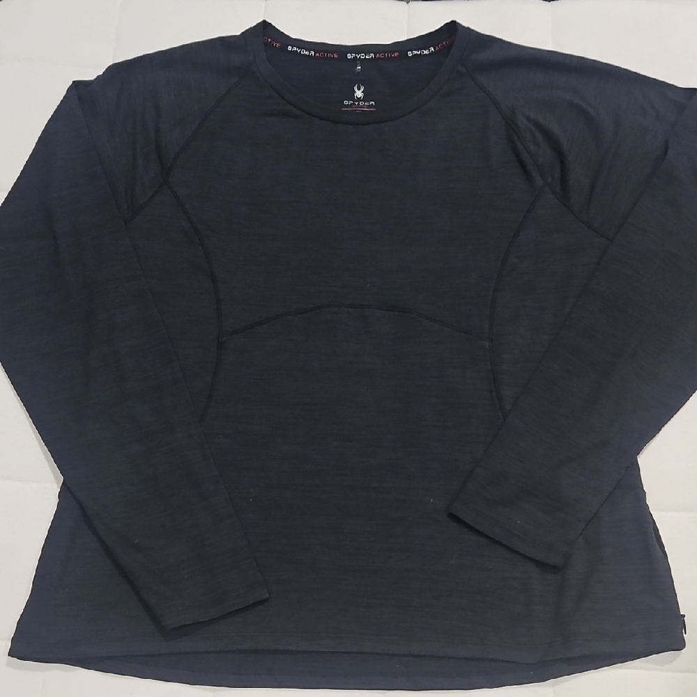 Spyder Men's Dark Gray Long Sleeve Shirt